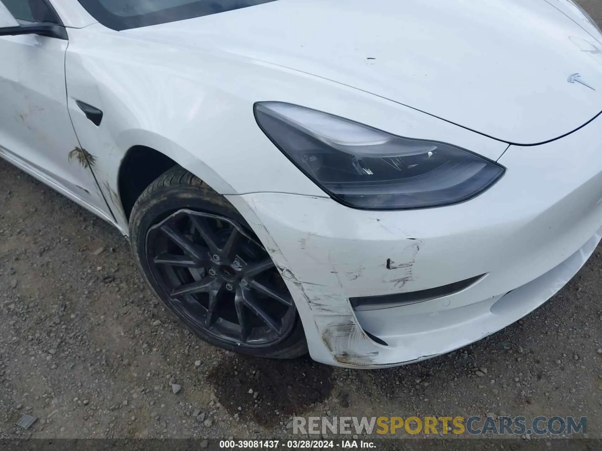 6 fotografías del automóvil dañado 5YJ3E1EA8NF245952 TESLA MODEL 3 2022
