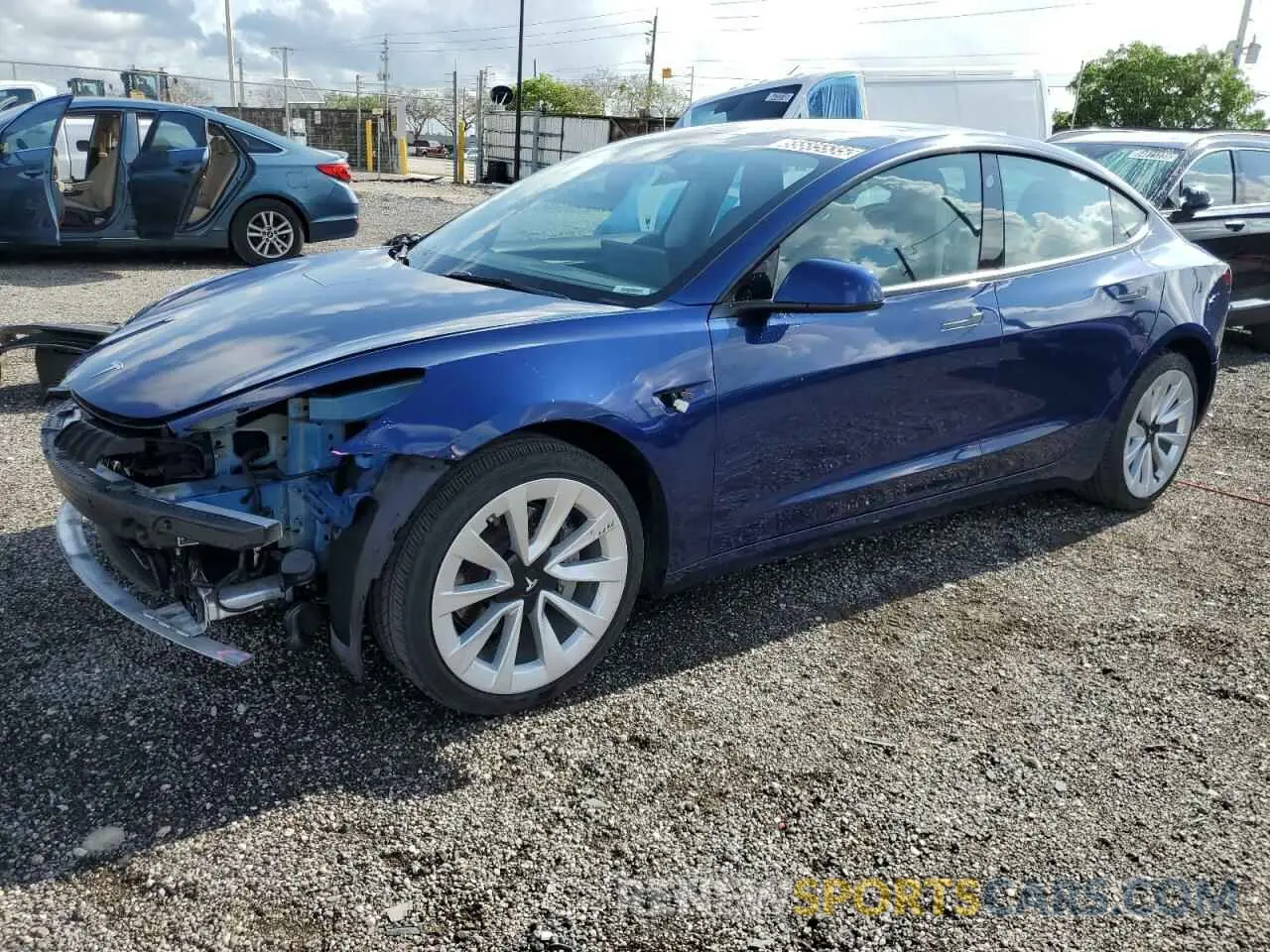 1 fotografías del automóvil dañado 5YJ3E1EA8NF285545 TESLA MODEL 3 2022