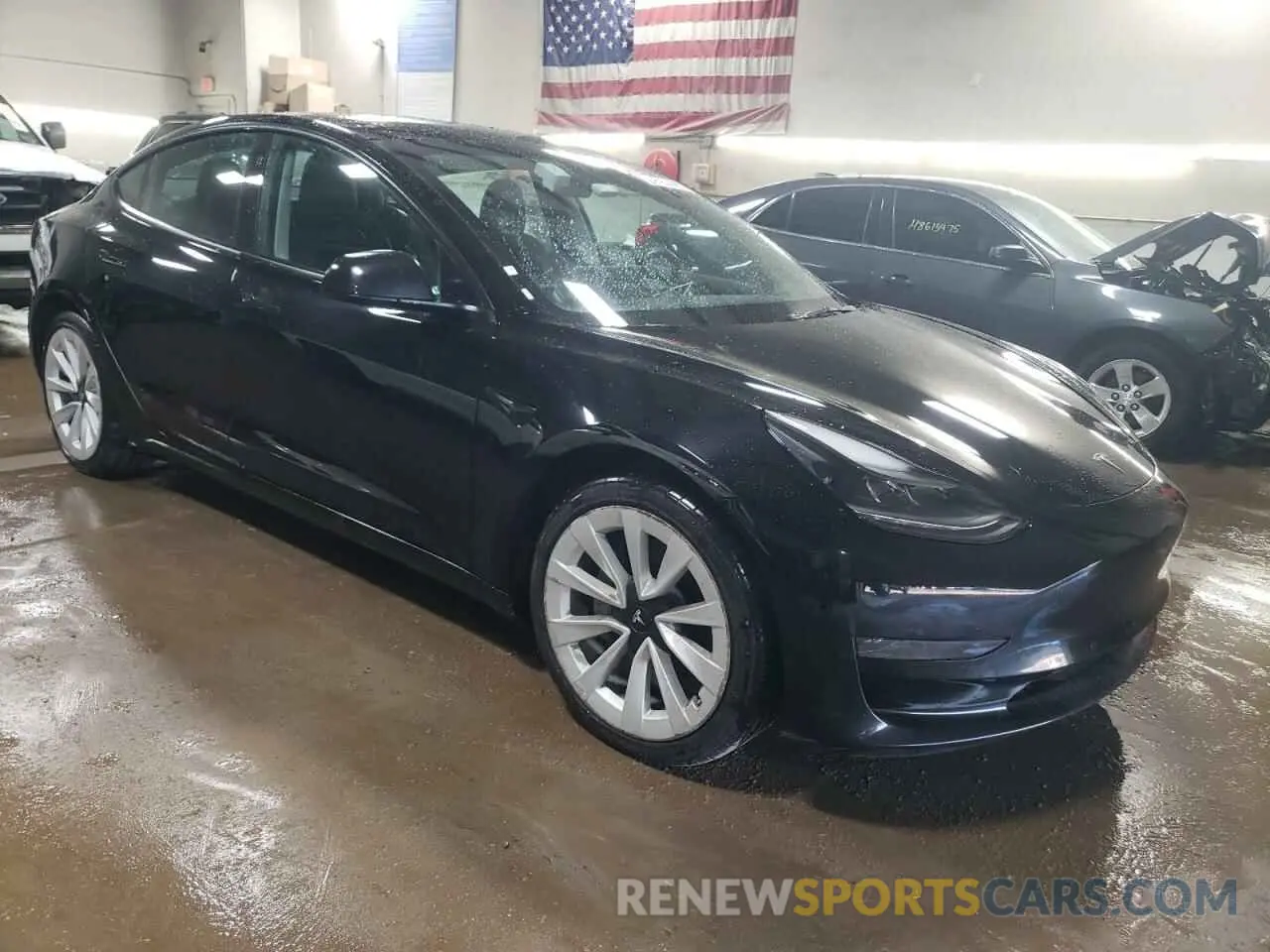 4 fotografías del automóvil dañado 5YJ3E1EA8NF286128 TESLA MODEL 3 2022
