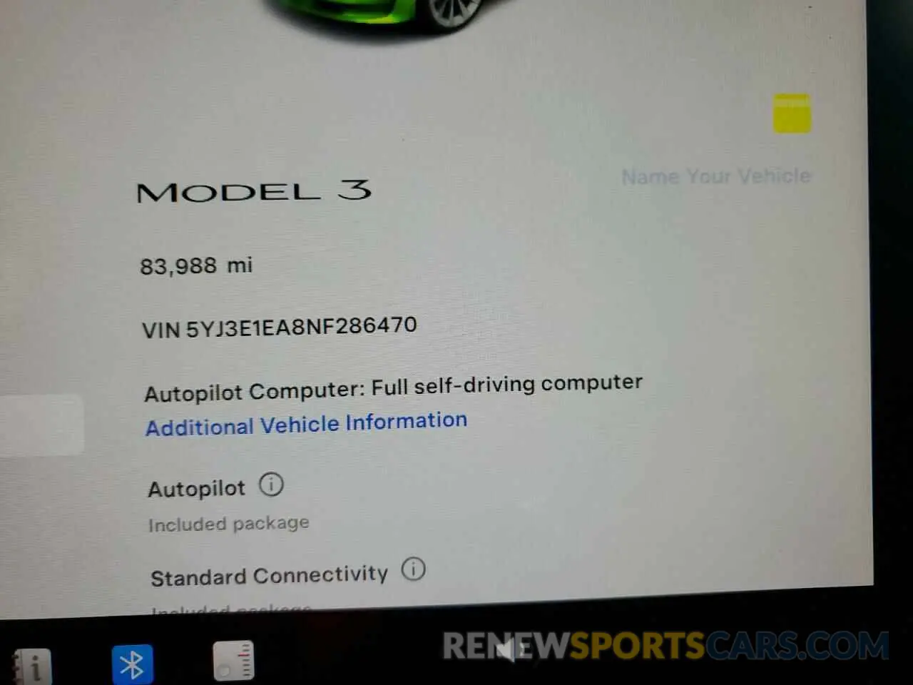 9 fotografías del automóvil dañado 5YJ3E1EA8NF286470 TESLA MODEL 3 2022
