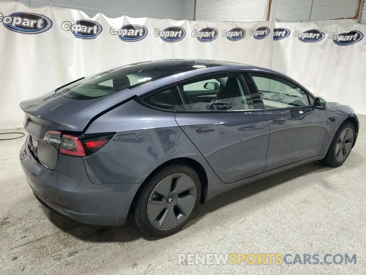 3 fotografías del automóvil dañado 5YJ3E1EA8NF287506 TESLA MODEL 3 2022