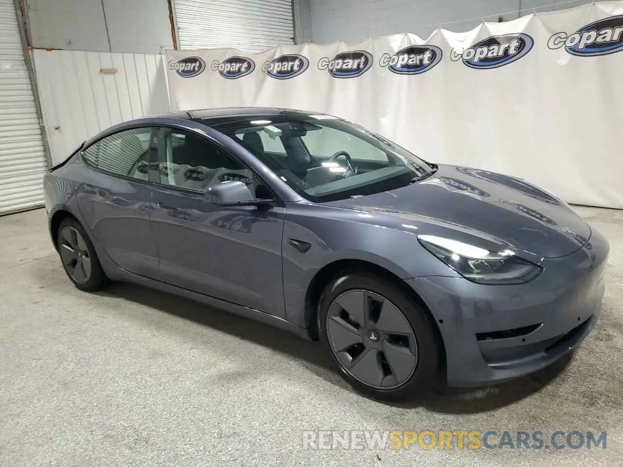 4 fotografías del automóvil dañado 5YJ3E1EA8NF287506 TESLA MODEL 3 2022