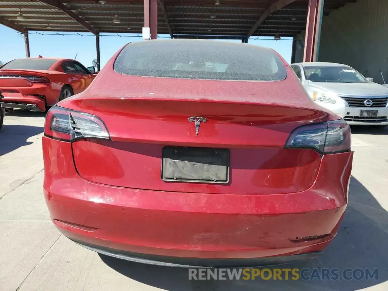 6 fotografías del automóvil dañado 5YJ3E1EA8NF290504 TESLA MODEL 3 2022