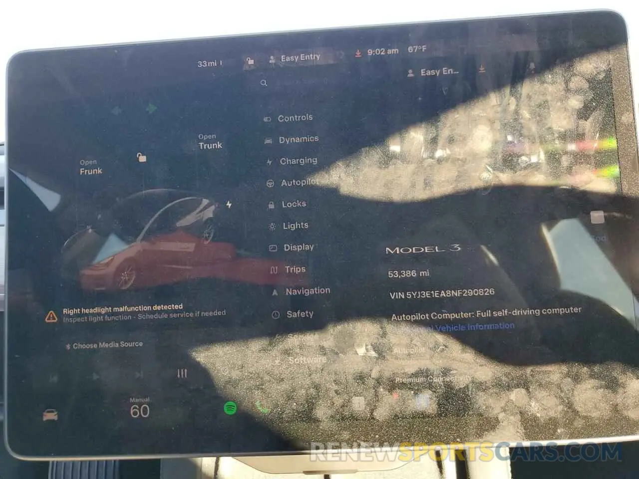 9 fotografías del automóvil dañado 5YJ3E1EA8NF290826 TESLA MODEL 3 2022