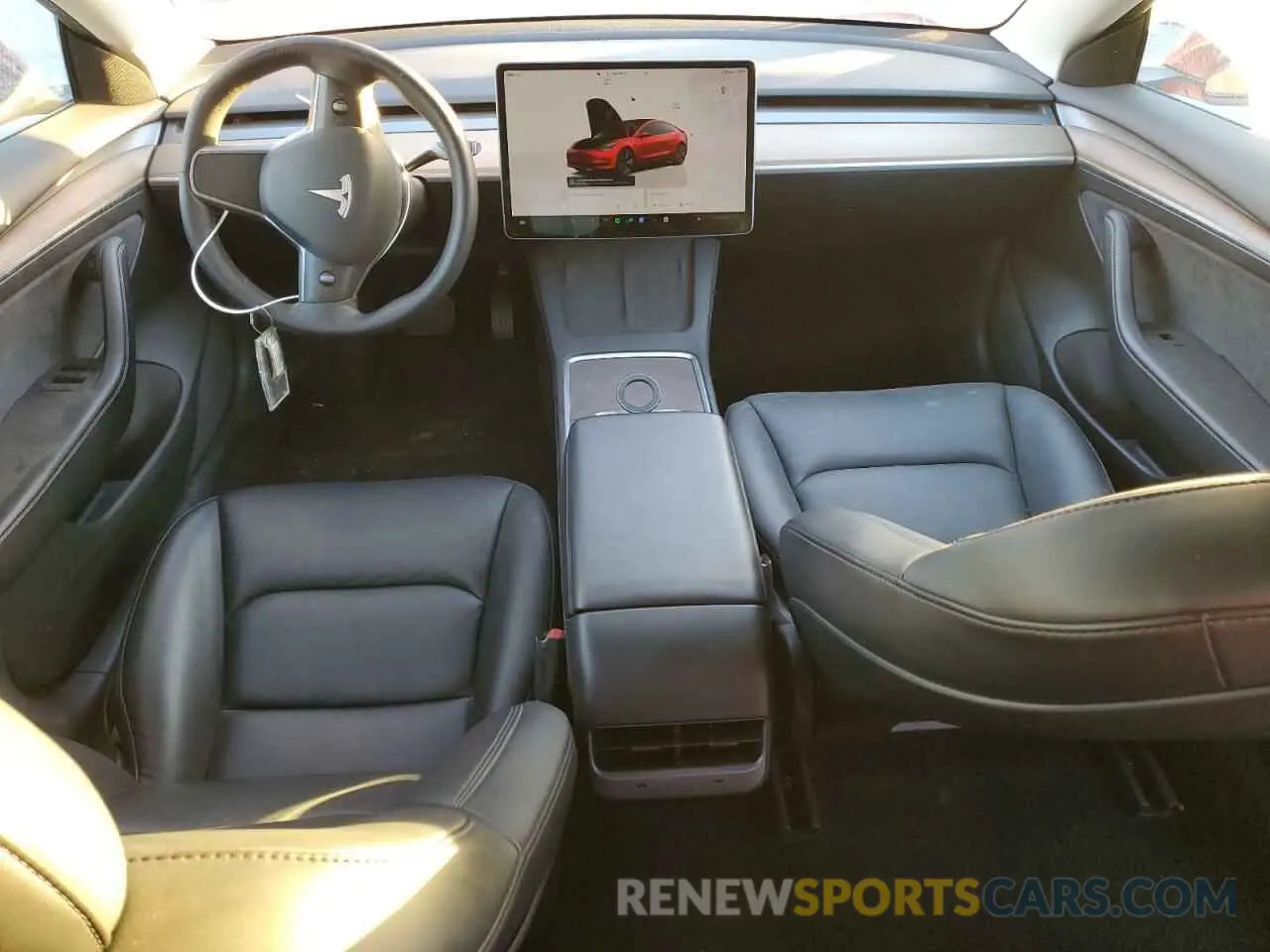 8 fotografías del automóvil dañado 5YJ3E1EA8NF290907 TESLA MODEL 3 2022