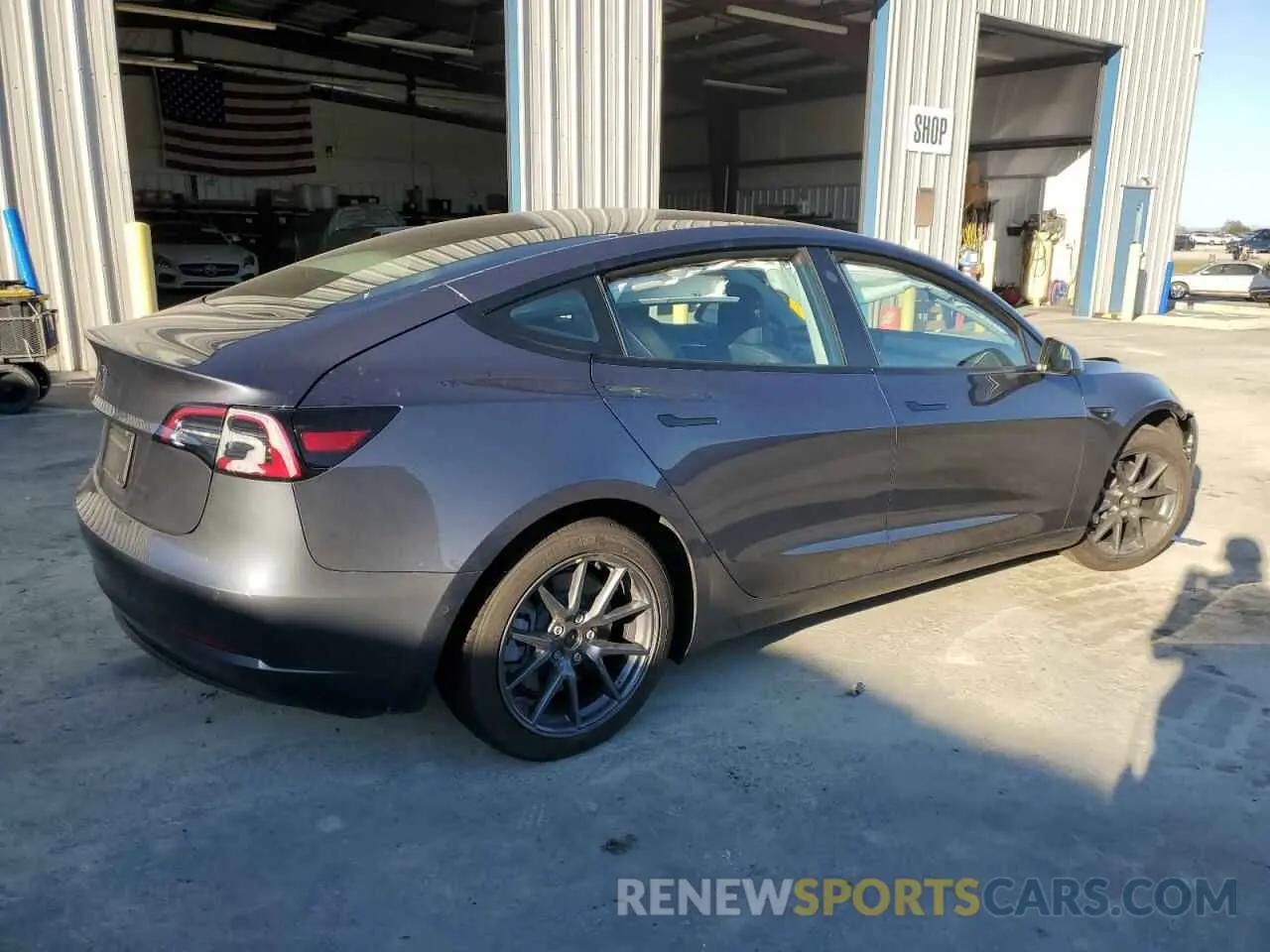 3 fotografías del automóvil dañado 5YJ3E1EA8NF301260 TESLA MODEL 3 2022