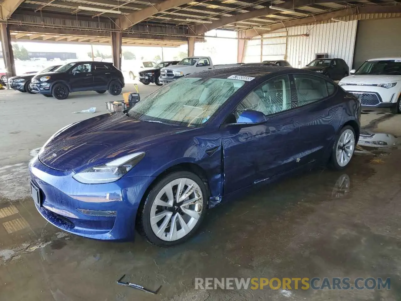 1 fotografías del automóvil dañado 5YJ3E1EA8NF304465 TESLA MODEL 3 2022