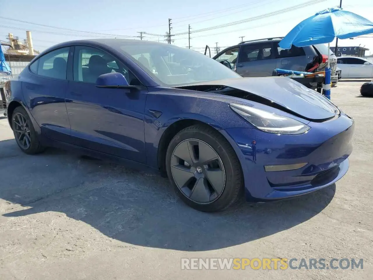 4 fotografías del automóvil dañado 5YJ3E1EA8NF331990 TESLA MODEL 3 2022