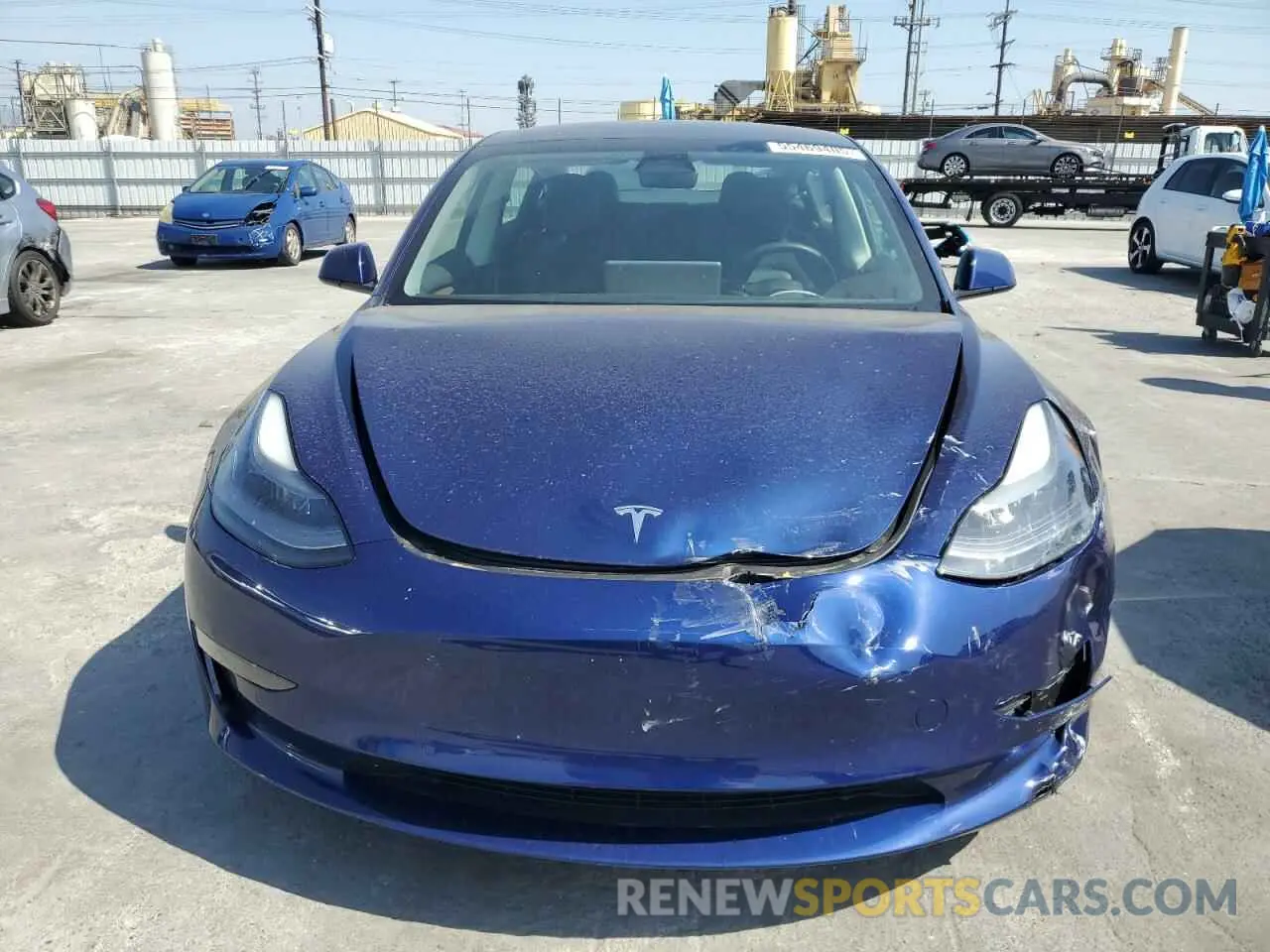 5 fotografías del automóvil dañado 5YJ3E1EA8NF331990 TESLA MODEL 3 2022