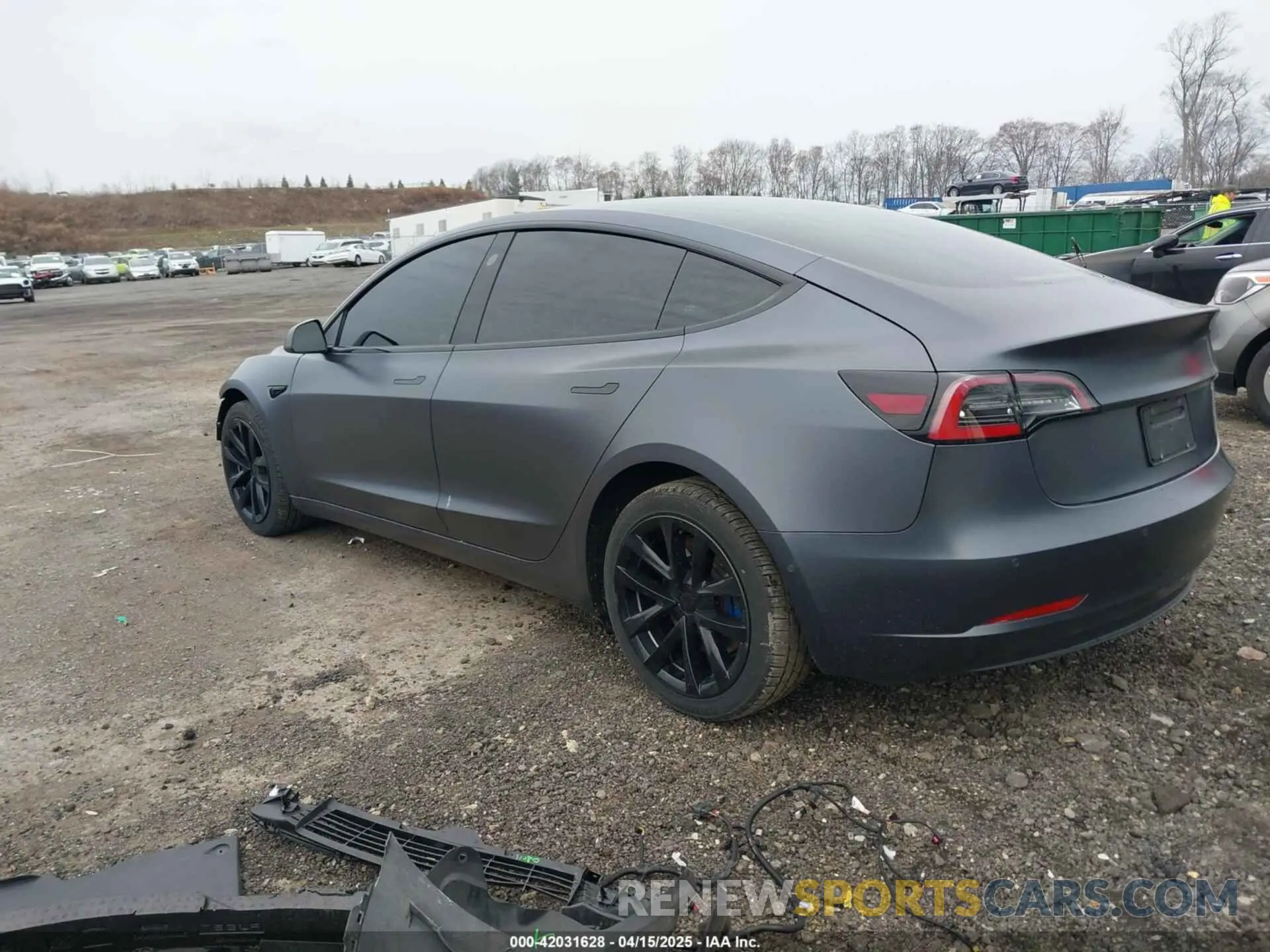 3 fotografías del automóvil dañado 5YJ3E1EA8NF344044 TESLA MODEL 3 2022