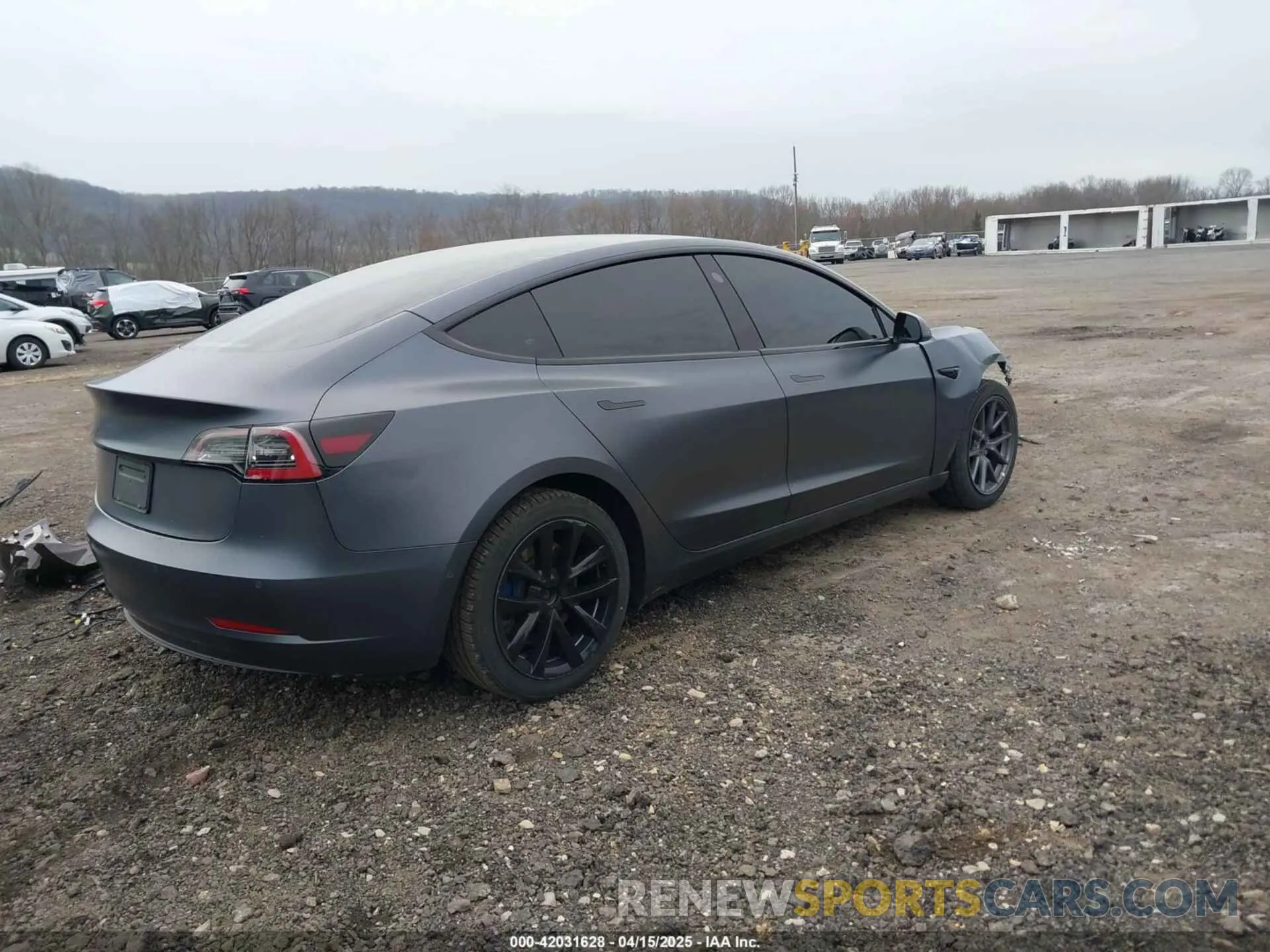 4 fotografías del automóvil dañado 5YJ3E1EA8NF344044 TESLA MODEL 3 2022