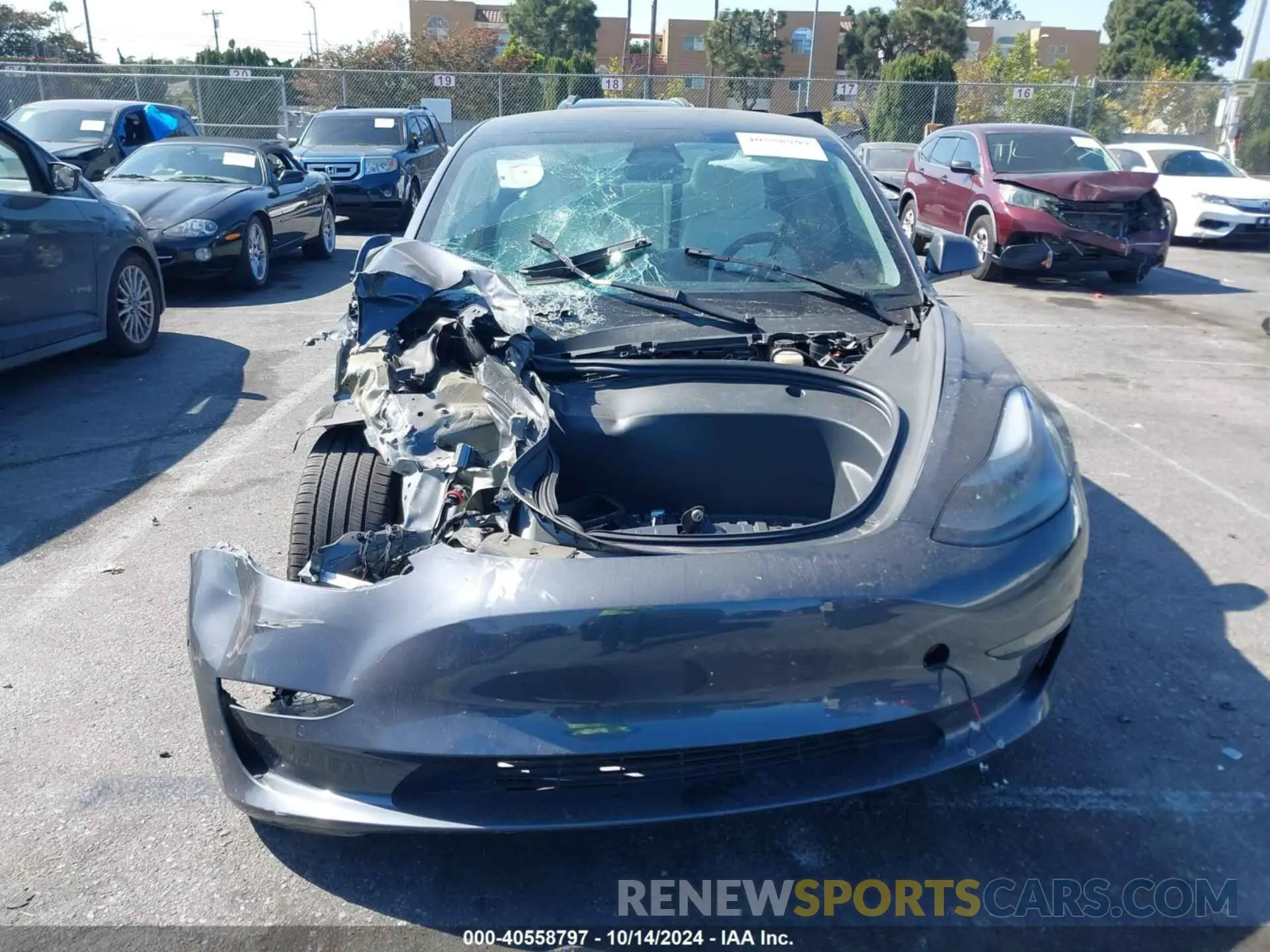 12 fotografías del automóvil dañado 5YJ3E1EA8NF357943 TESLA MODEL 3 2022