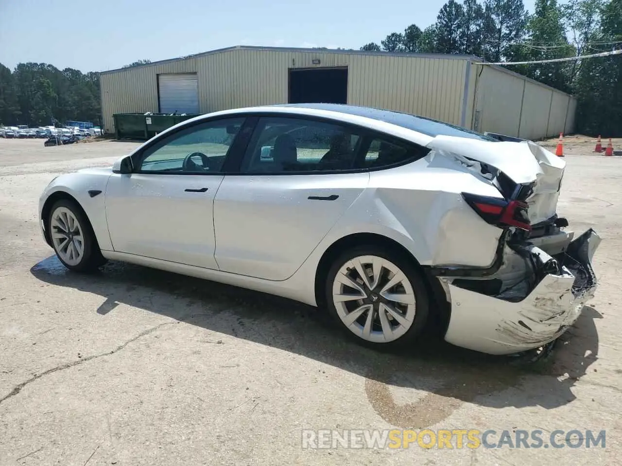 2 fotografías del automóvil dañado 5YJ3E1EA8NF368439 TESLA MODEL 3 2022