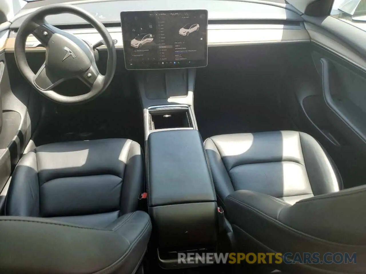 8 fotografías del automóvil dañado 5YJ3E1EA8NF368439 TESLA MODEL 3 2022