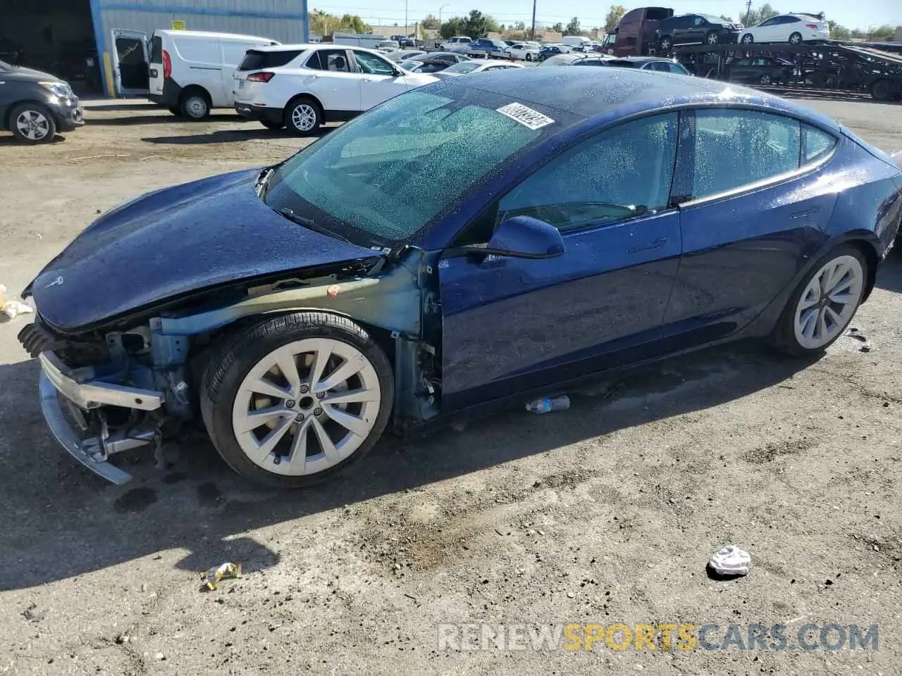 1 fotografías del automóvil dañado 5YJ3E1EA8NF370160 TESLA MODEL 3 2022