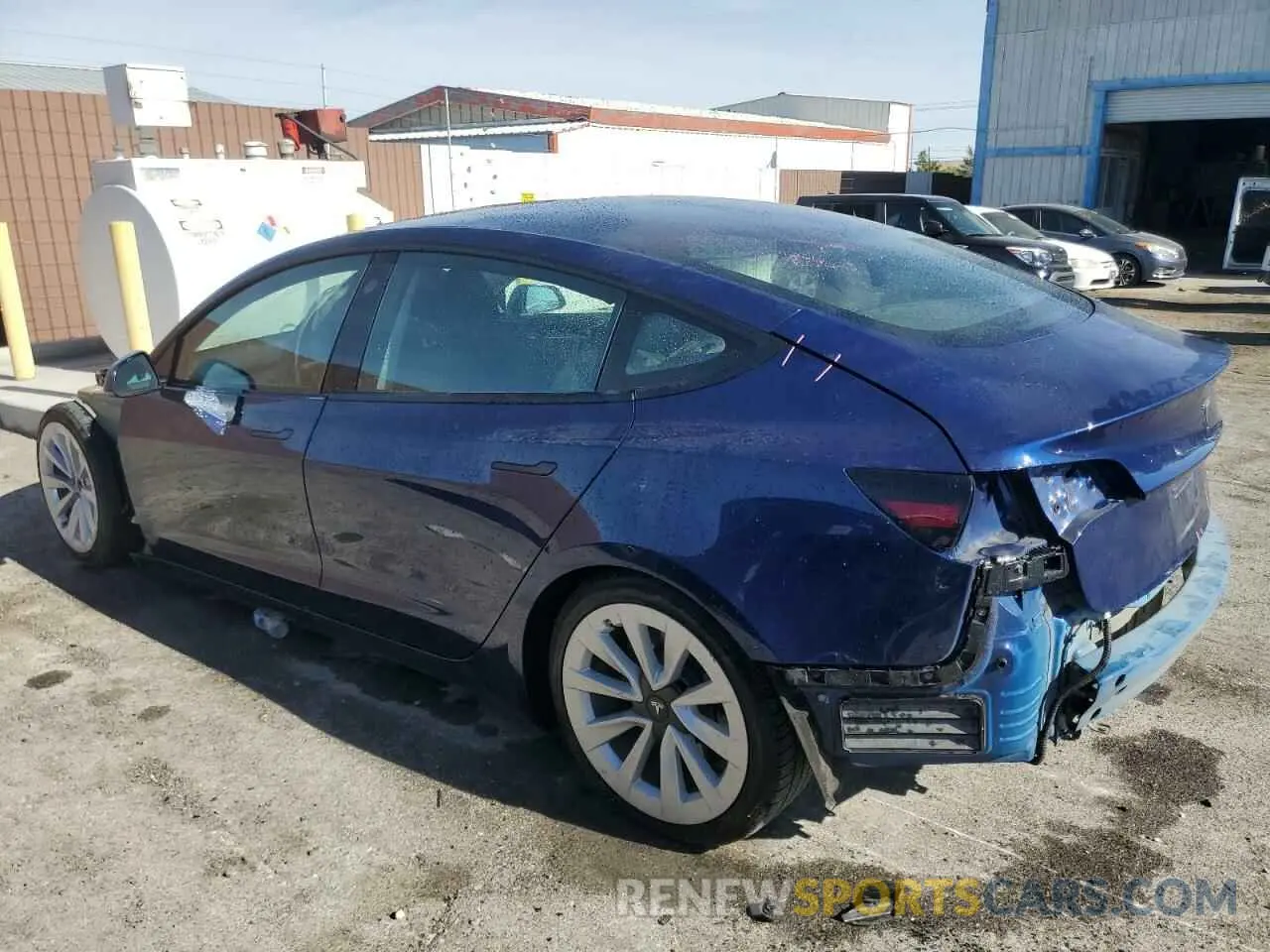 2 fotografías del automóvil dañado 5YJ3E1EA8NF370160 TESLA MODEL 3 2022