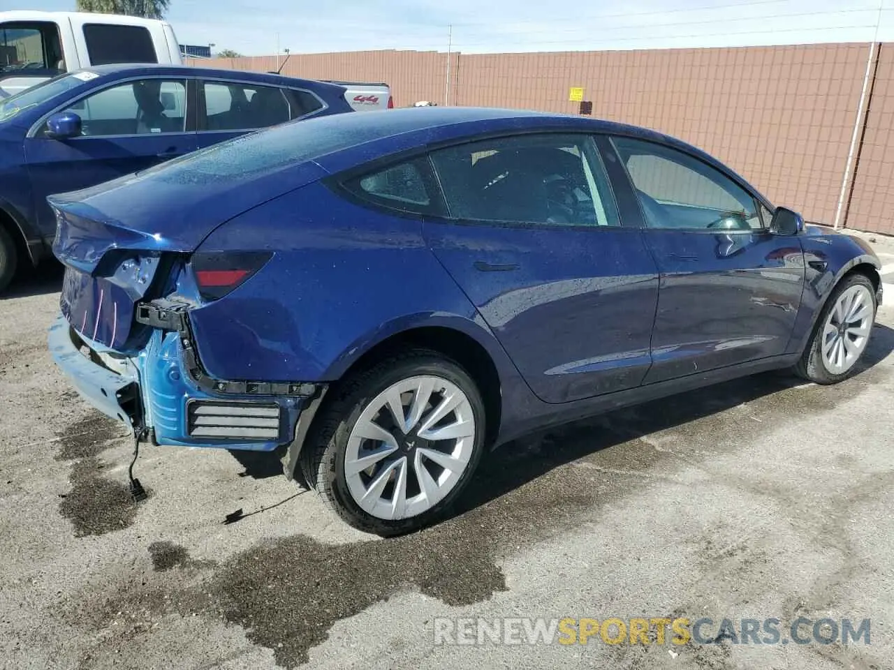 3 fotografías del automóvil dañado 5YJ3E1EA8NF370160 TESLA MODEL 3 2022