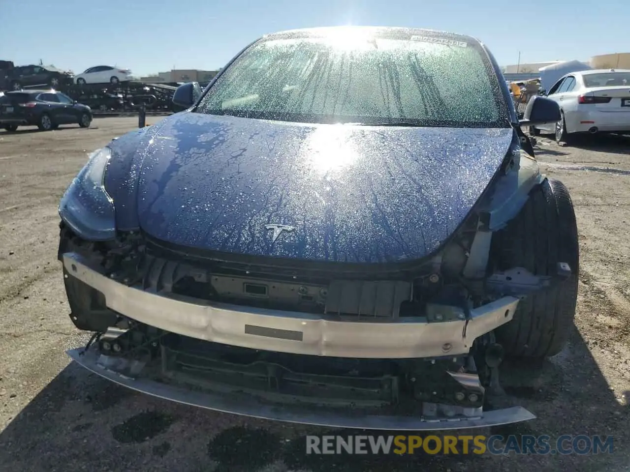 5 fotografías del automóvil dañado 5YJ3E1EA8NF370160 TESLA MODEL 3 2022