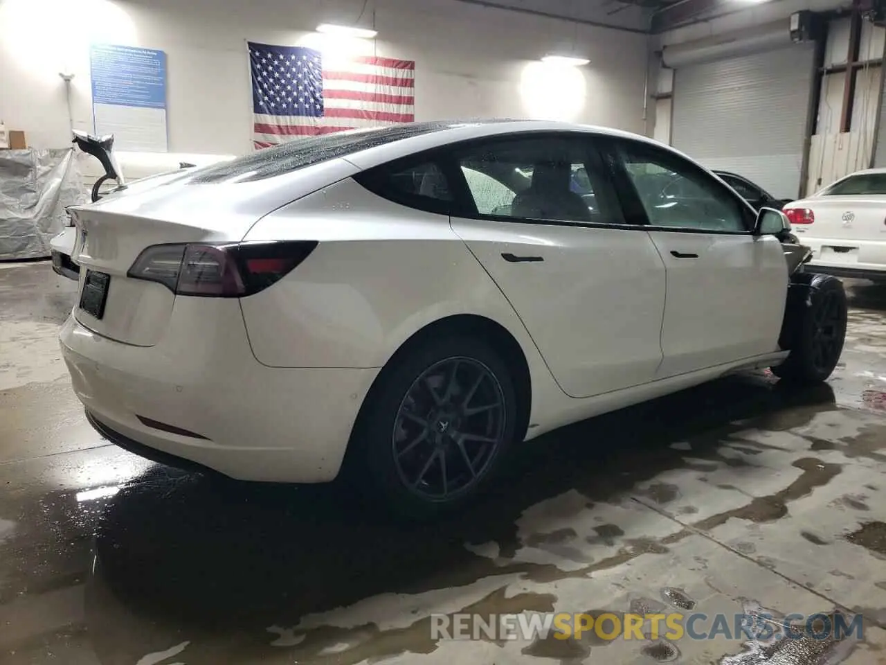 3 fotografías del automóvil dañado 5YJ3E1EA8NF370398 TESLA MODEL 3 2022