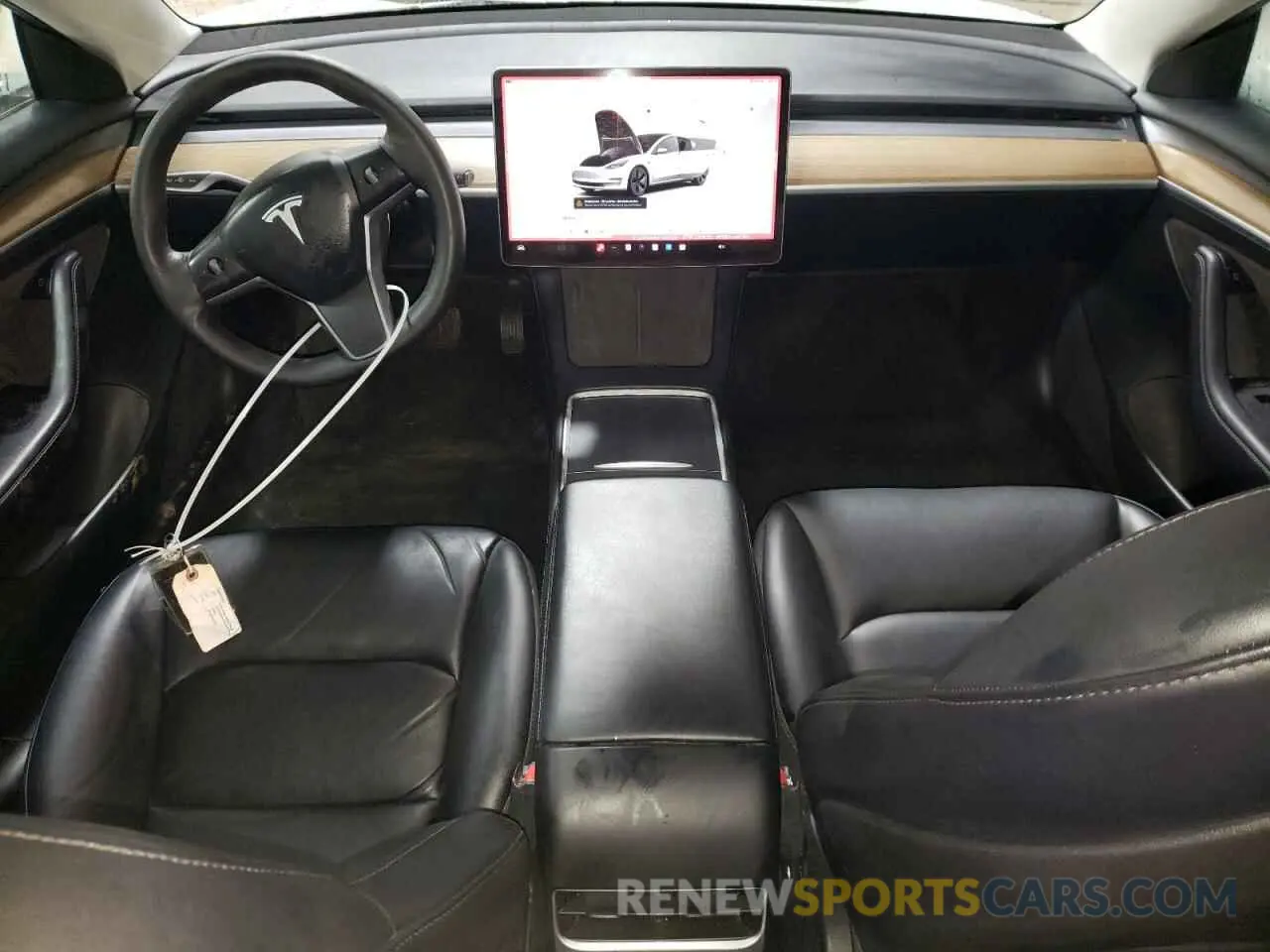 8 fotografías del automóvil dañado 5YJ3E1EA8NF370398 TESLA MODEL 3 2022