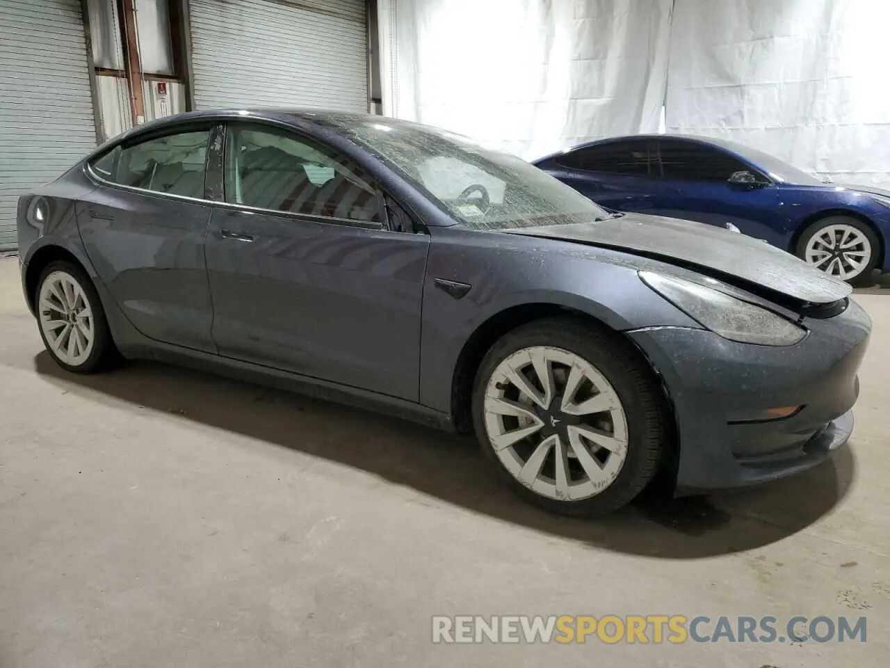 4 fotografías del automóvil dañado 5YJ3E1EA8NF371759 TESLA MODEL 3 2022
