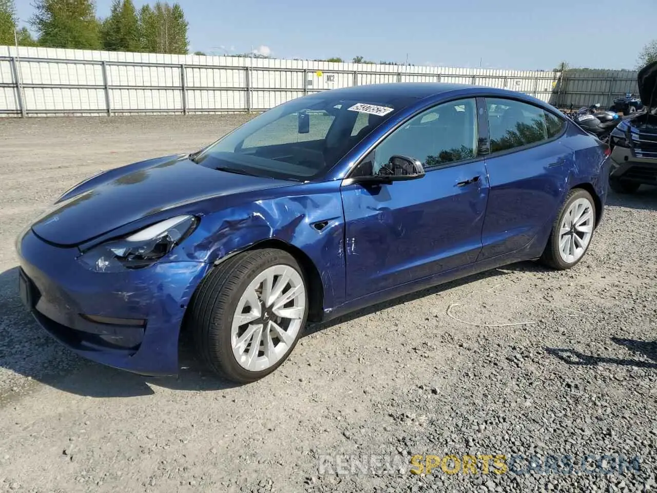 1 fotografías del automóvil dañado 5YJ3E1EA8NF371941 TESLA MODEL 3 2022
