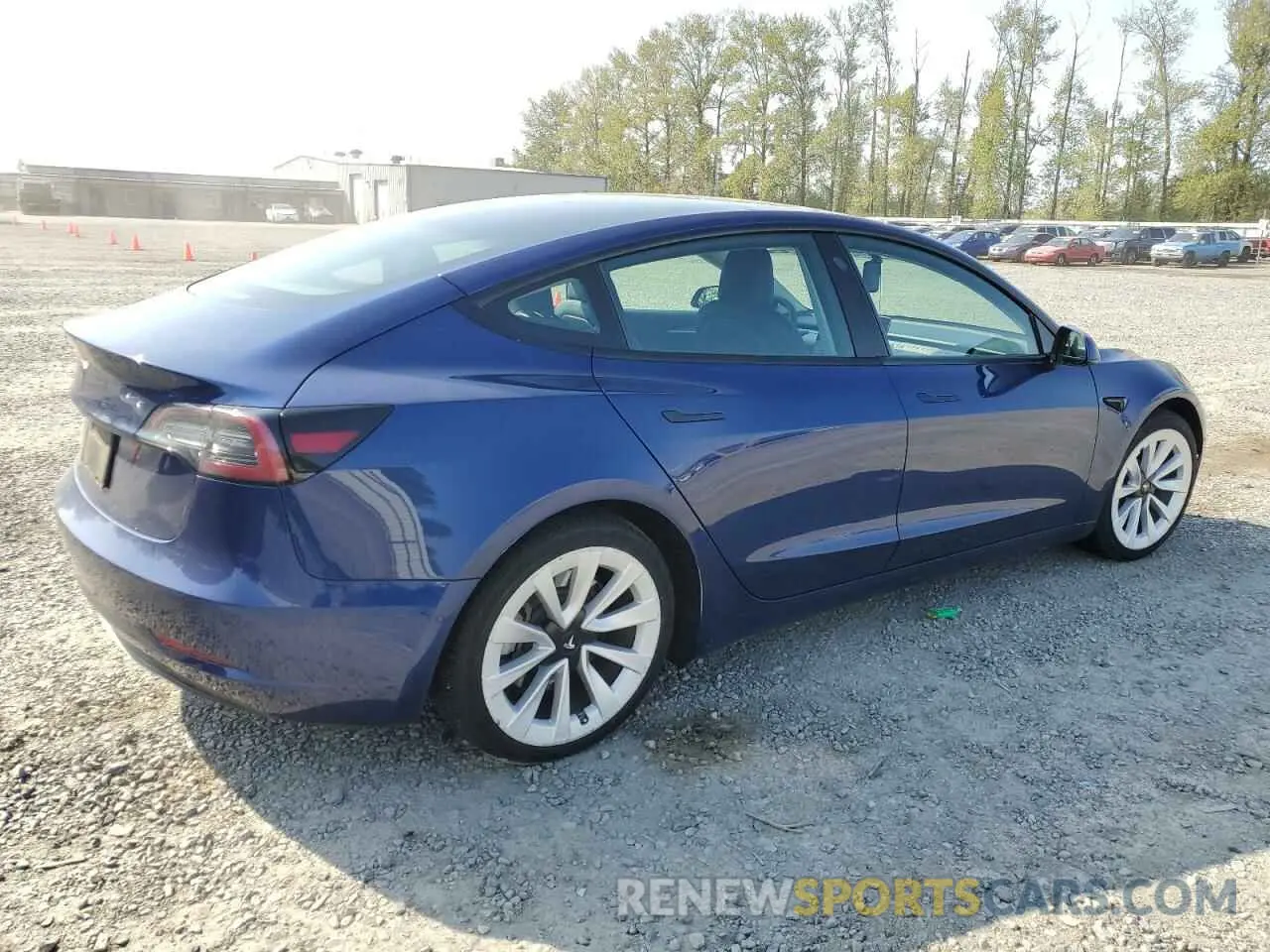 3 fotografías del automóvil dañado 5YJ3E1EA8NF371941 TESLA MODEL 3 2022