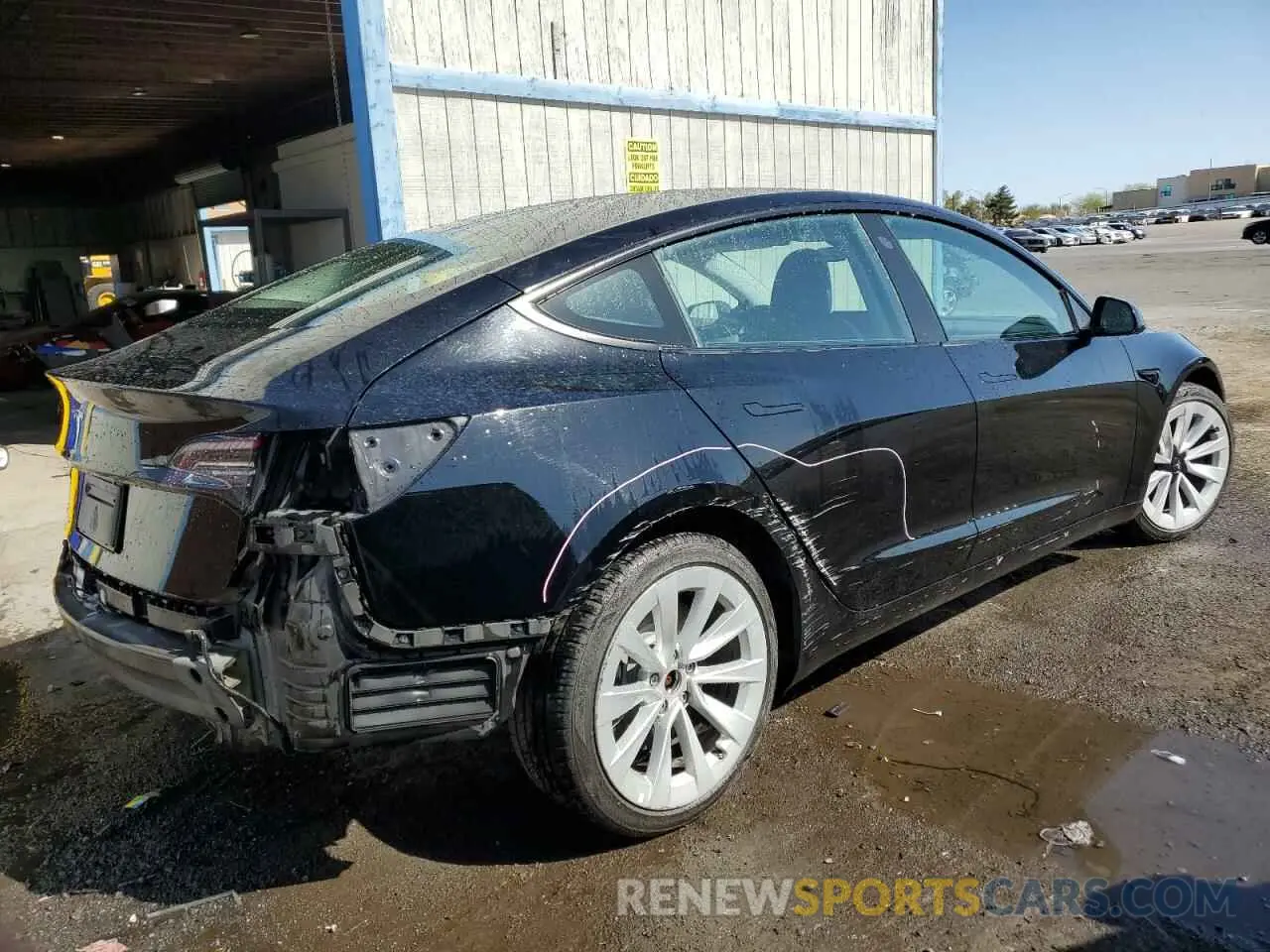 3 fotografías del automóvil dañado 5YJ3E1EA8NF372393 TESLA MODEL 3 2022