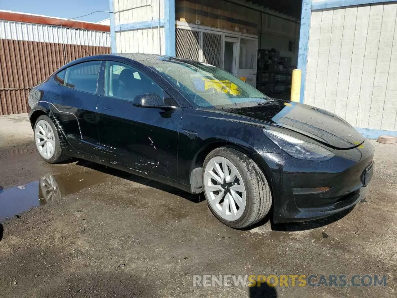 4 fotografías del automóvil dañado 5YJ3E1EA8NF372393 TESLA MODEL 3 2022
