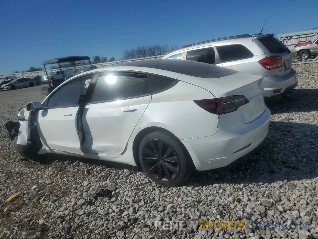 2 fotografías del automóvil dañado 5YJ3E1EA8NF373737 TESLA MODEL 3 2022