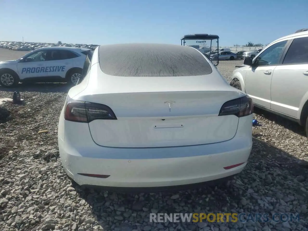 6 fotografías del automóvil dañado 5YJ3E1EA8NF373737 TESLA MODEL 3 2022