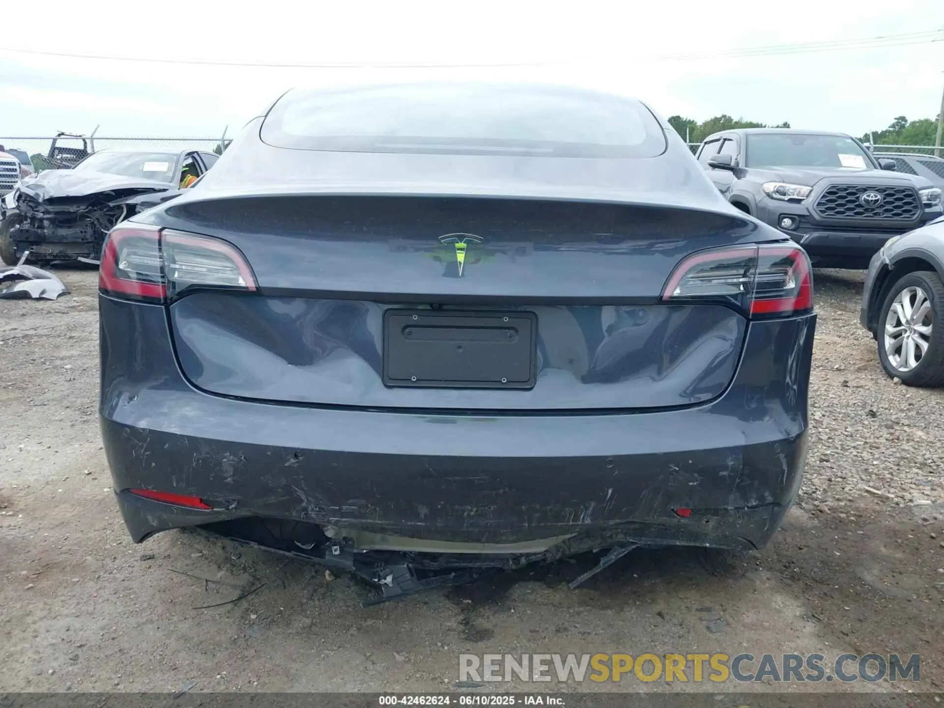 6 fotografías del automóvil dañado 5YJ3E1EA9NF108373 TESLA MODEL 3 2022
