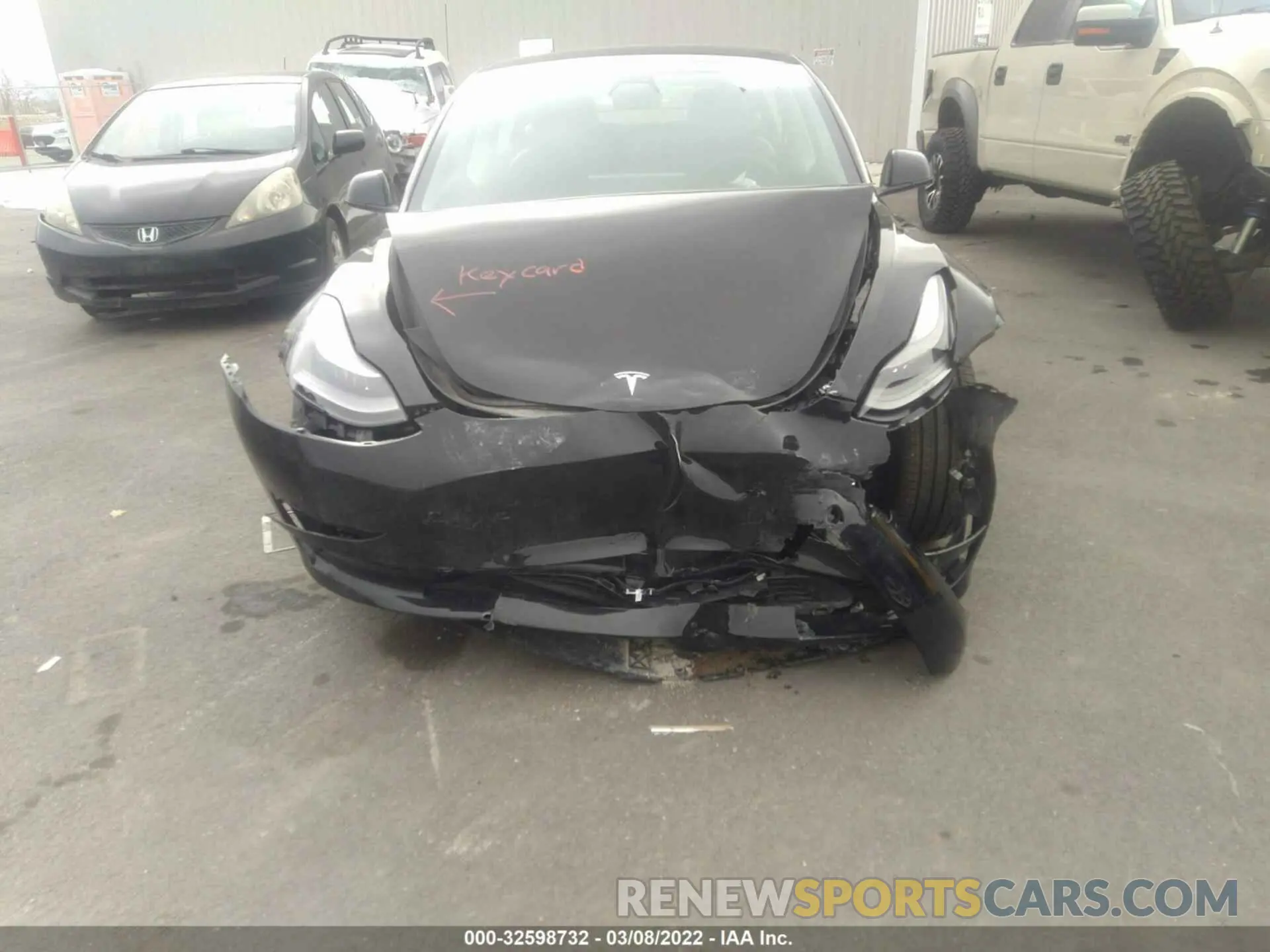6 fotografías del automóvil dañado 5YJ3E1EA9NF112942 TESLA MODEL 3 2022