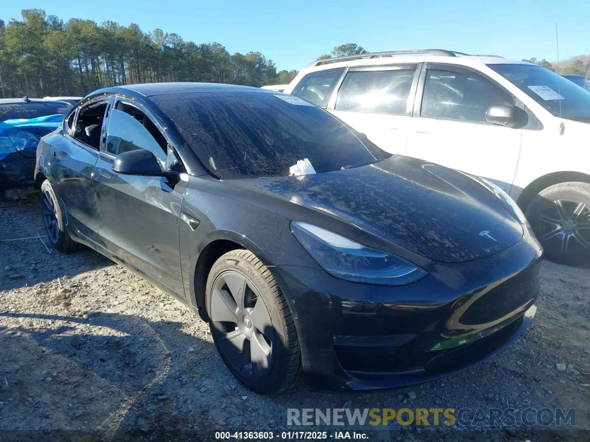 13 fotografías del automóvil dañado 5YJ3E1EA9NF147836 TESLA MODEL 3 2022