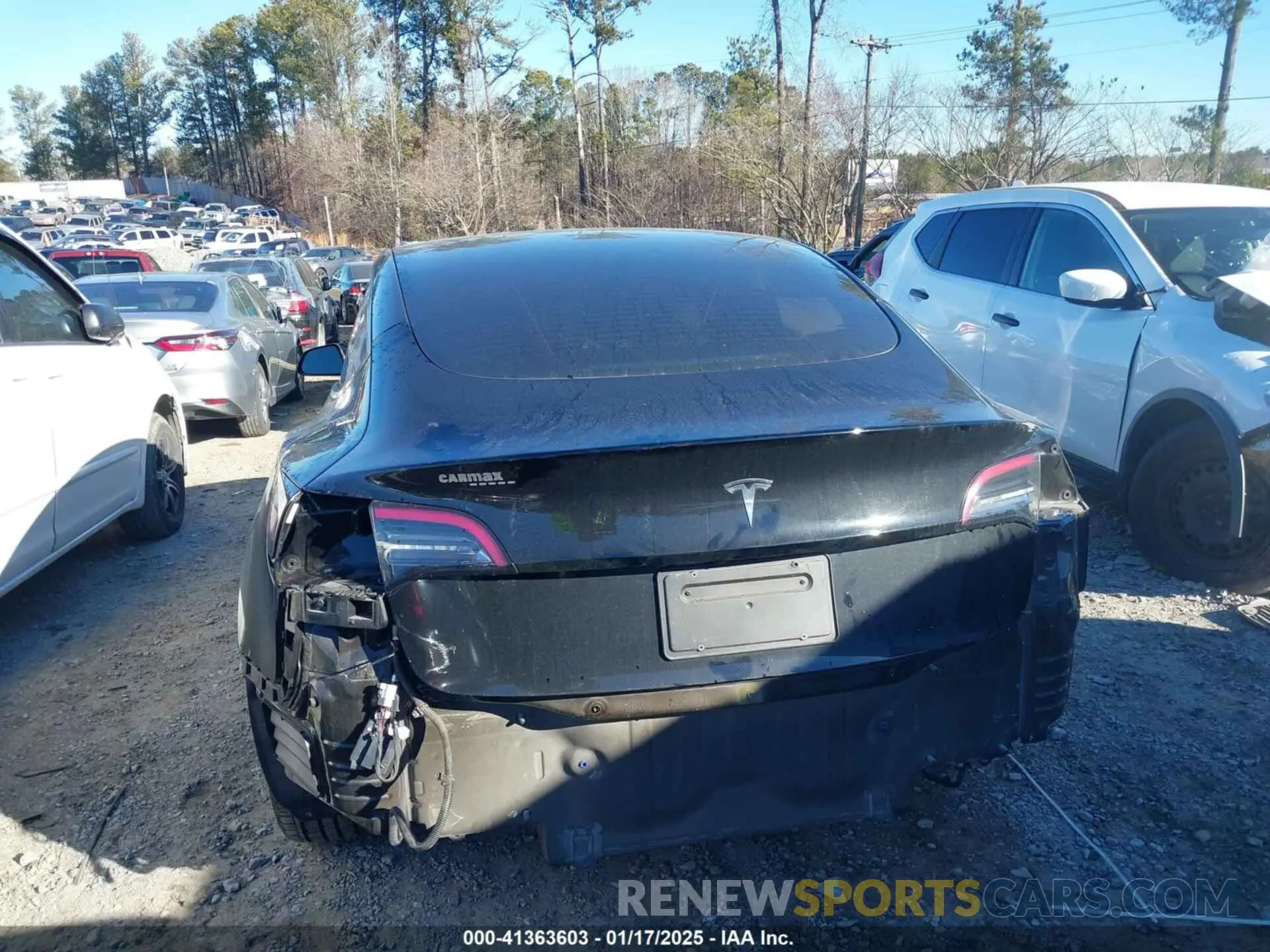 16 fotografías del automóvil dañado 5YJ3E1EA9NF147836 TESLA MODEL 3 2022