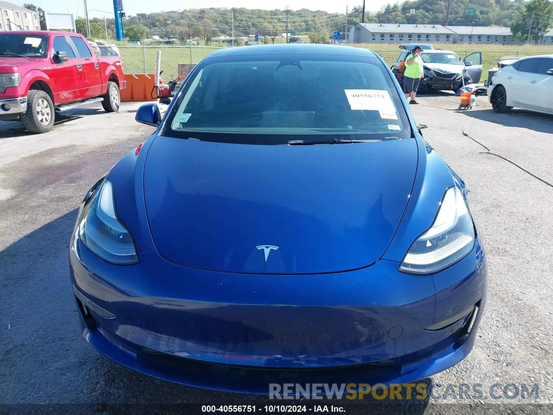12 fotografías del automóvil dañado 5YJ3E1EA9NF185227 TESLA MODEL 3 2022