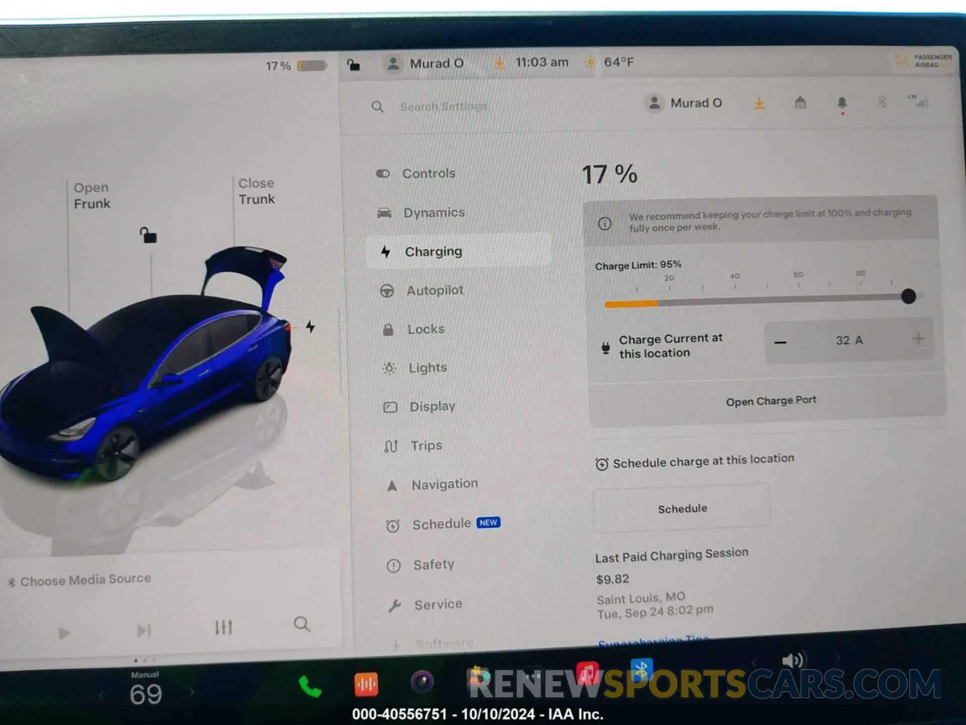 17 fotografías del automóvil dañado 5YJ3E1EA9NF185227 TESLA MODEL 3 2022