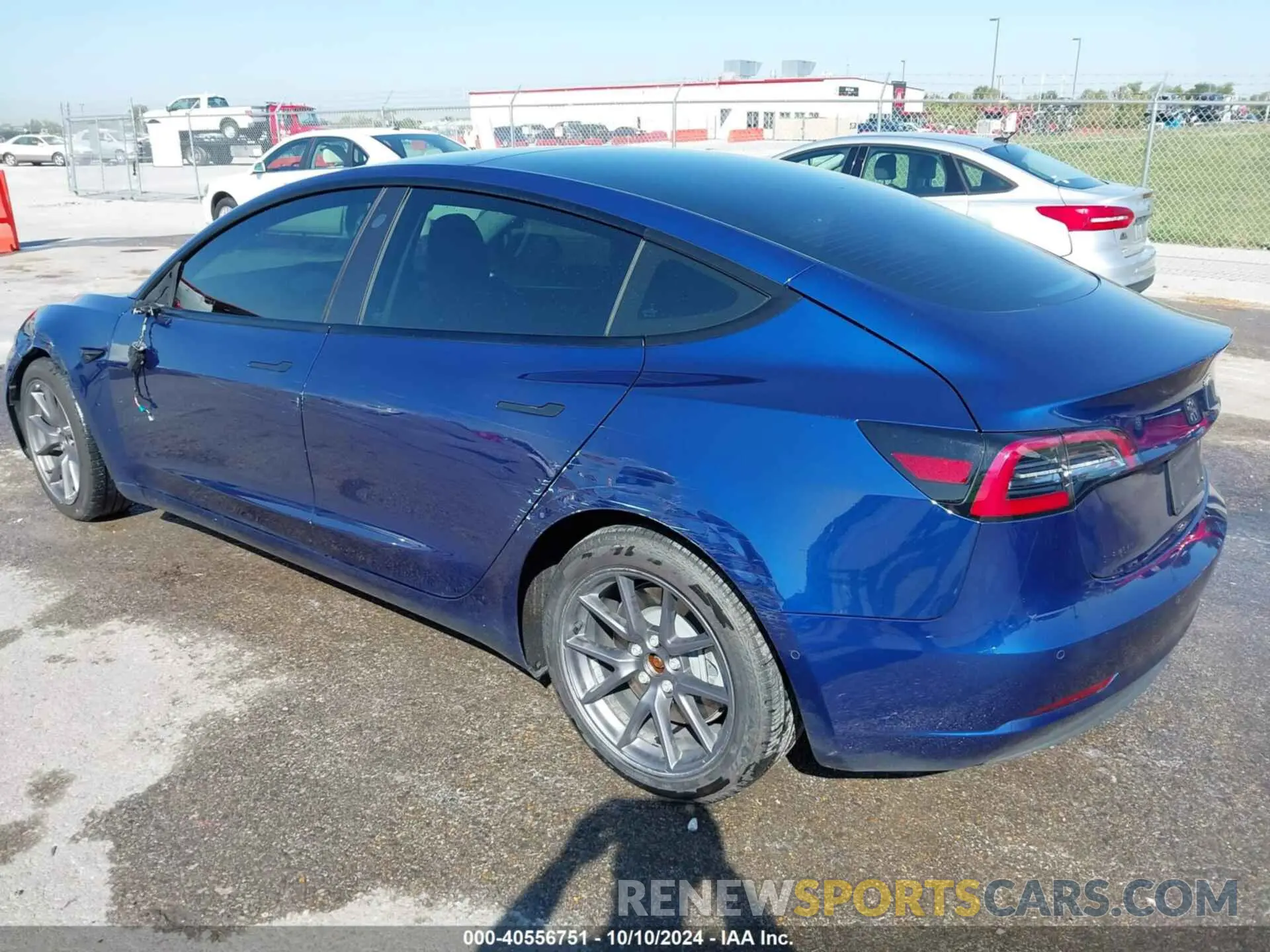3 fotografías del automóvil dañado 5YJ3E1EA9NF185227 TESLA MODEL 3 2022