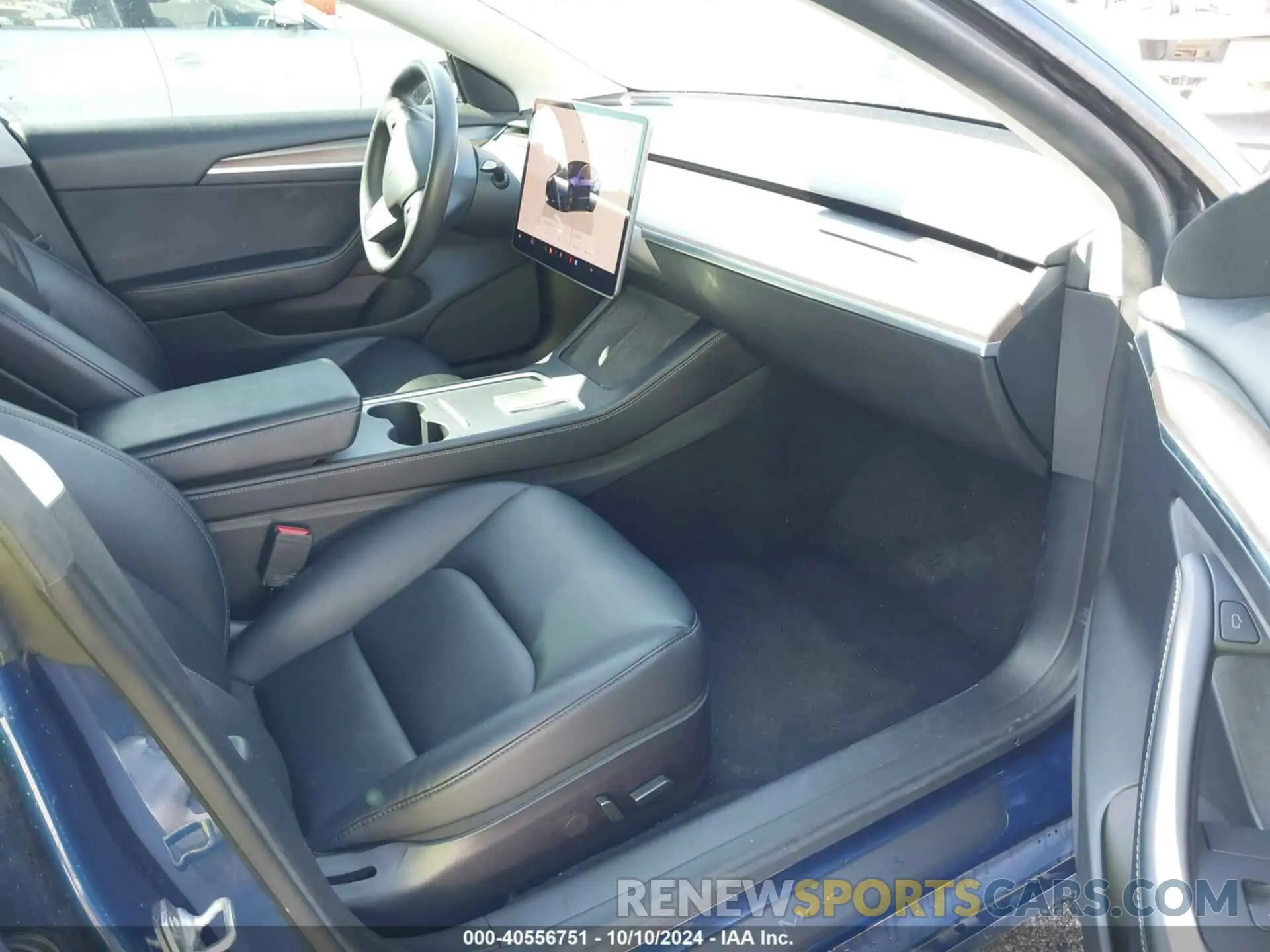 5 fotografías del automóvil dañado 5YJ3E1EA9NF185227 TESLA MODEL 3 2022