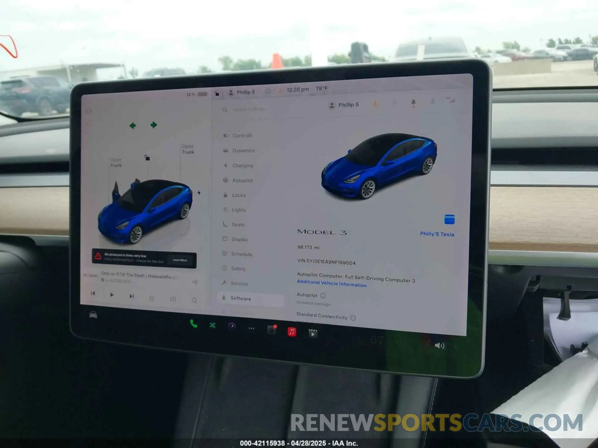 17 fotografías del automóvil dañado 5YJ3E1EA9NF189004 TESLA MODEL 3 2022