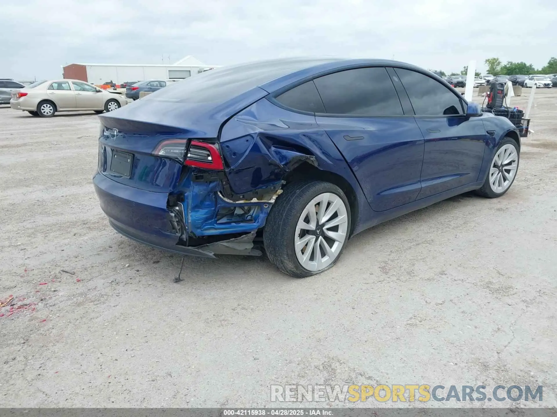 6 fotografías del automóvil dañado 5YJ3E1EA9NF189004 TESLA MODEL 3 2022