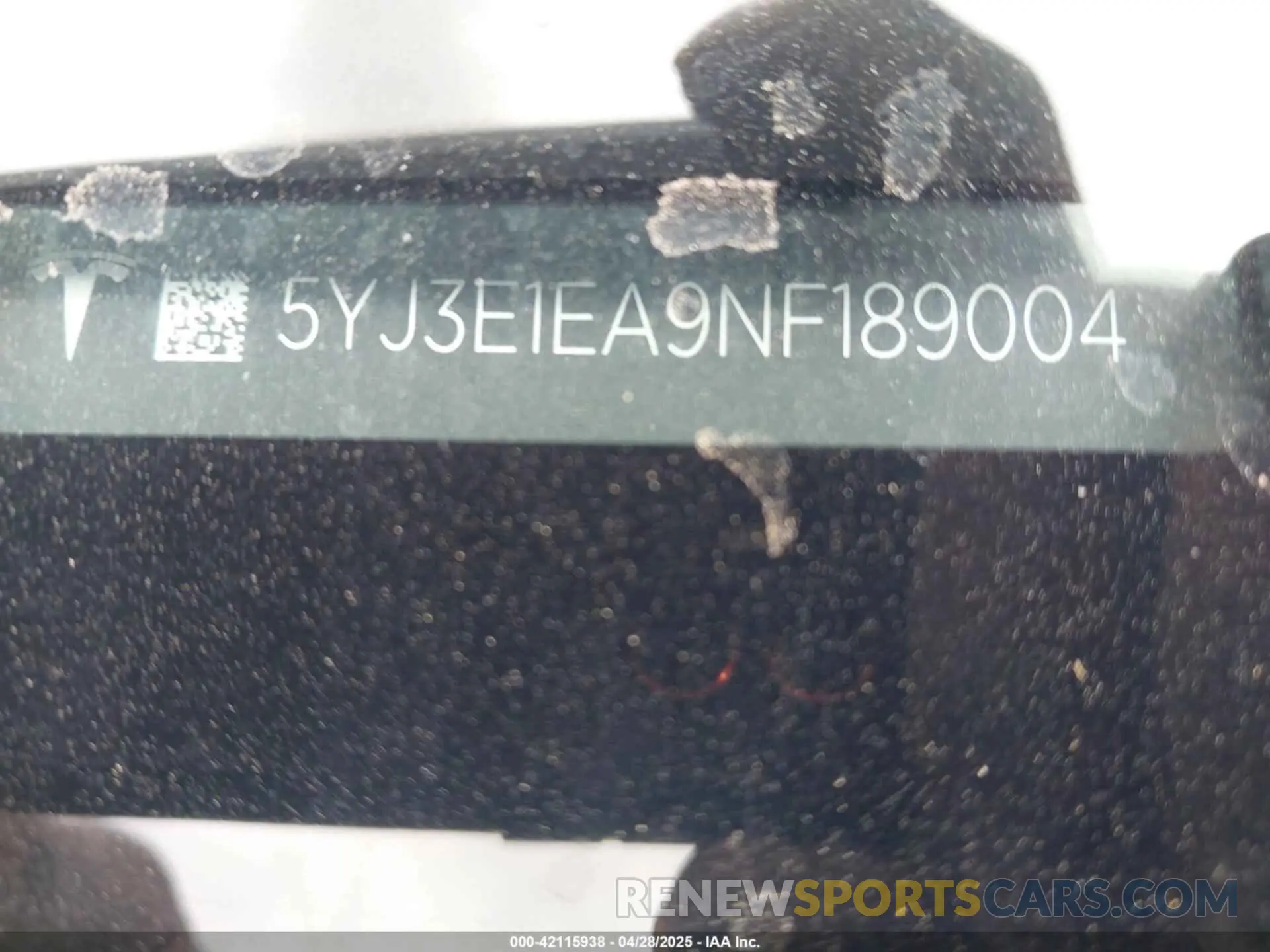 9 fotografías del automóvil dañado 5YJ3E1EA9NF189004 TESLA MODEL 3 2022
