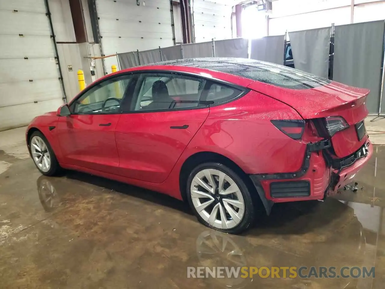 2 fotografías del automóvil dañado 5YJ3E1EA9NF286526 TESLA MODEL 3 2022