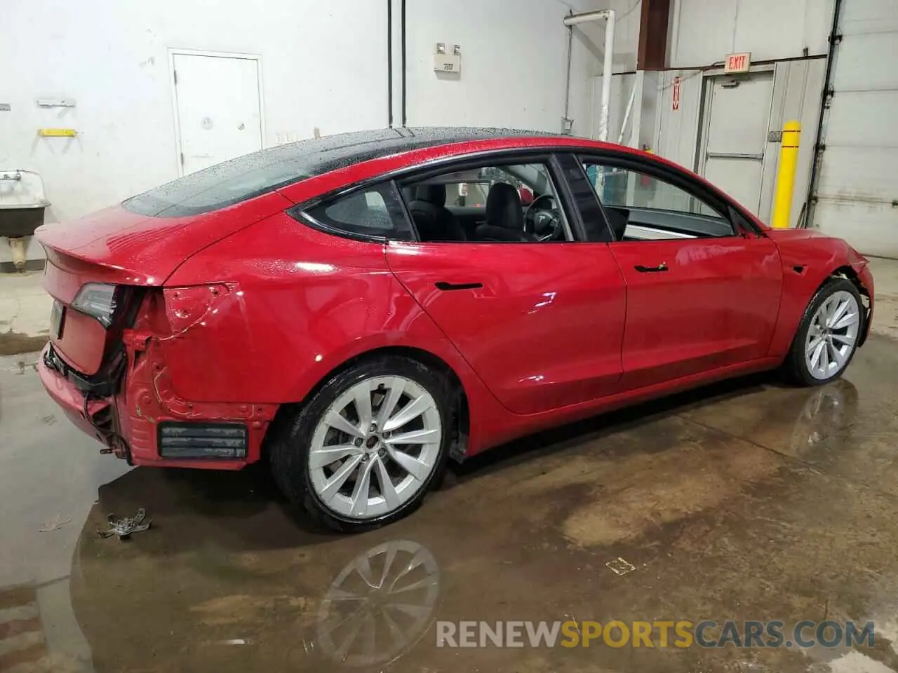 3 fotografías del automóvil dañado 5YJ3E1EA9NF286526 TESLA MODEL 3 2022
