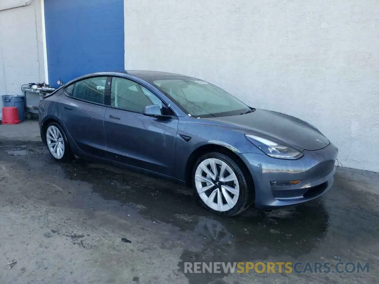 4 fotografías del automóvil dañado 5YJ3E1EA9NF289474 TESLA MODEL 3 2022