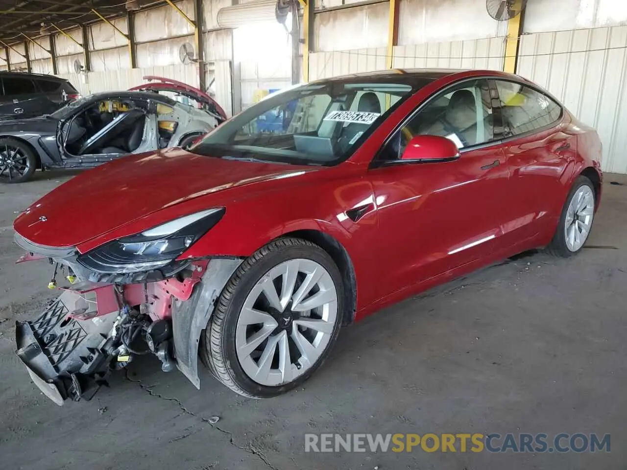 1 fotografías del automóvil dañado 5YJ3E1EA9NF289586 TESLA MODEL 3 2022