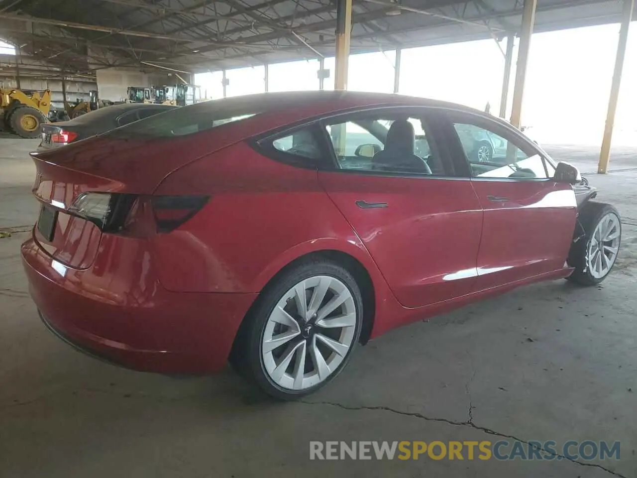 3 fotografías del automóvil dañado 5YJ3E1EA9NF289586 TESLA MODEL 3 2022