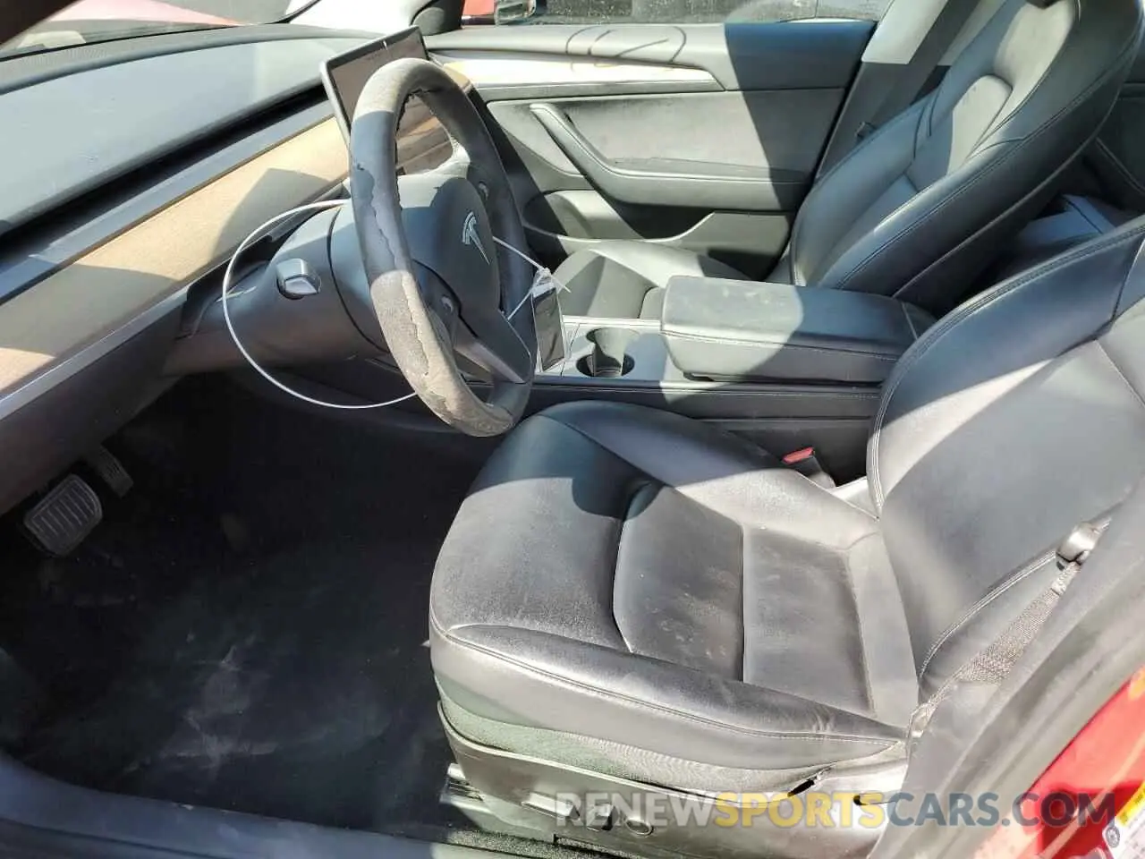 7 fotografías del automóvil dañado 5YJ3E1EA9NF289586 TESLA MODEL 3 2022