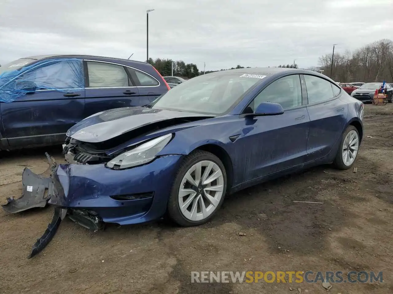 1 fotografías del automóvil dañado 5YJ3E1EA9NF290317 TESLA MODEL 3 2022