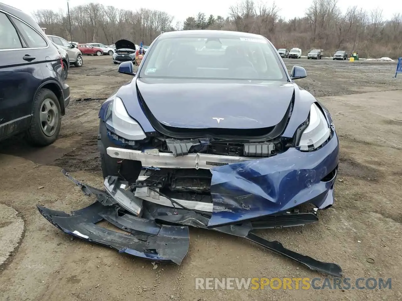5 fotografías del automóvil dañado 5YJ3E1EA9NF290317 TESLA MODEL 3 2022